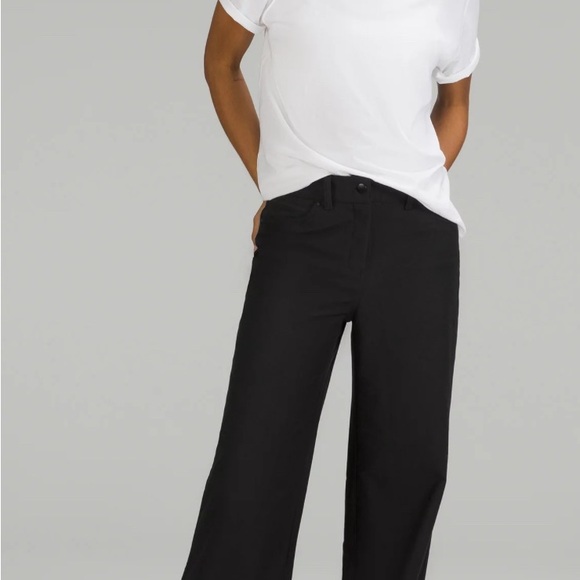 Lululemon City Sleek women’s 5 Pocket Wide-Leg High-Rise Pant Light Utilitech - Picture 1 of 5